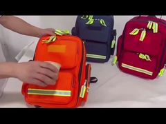 Zaino di primo soccorso di emergenza. Zaino di salvataggio e assistenza medica. Kit per visite domiciliari. Nylon 1000D.