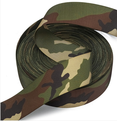 Printed Camouflage Webbing Multi-pattern Thickened Nylon Outdoor Vest Infrared Resistant Wear-resistant Matte Flame-retardant Webbing