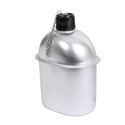 Portable Durable Aluminum GI Style Canteen Holding One Quart