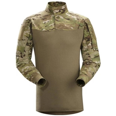 Il cammuffamento ha personalizzato il vestito tattico militare della rana della camicia di combattimento di colore
