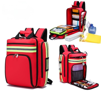 Zaino di primo soccorso esterno Kit di soccorso di emergenza Zaino di emergenza antisismico inondazione grande capacità